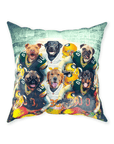 Cojín personalizado para 6 mascotas "Green Bay Doggos"