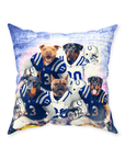 'Indianapolis Doggos' Personalized 5 Pet Throw Pillow