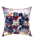 'Houston Doggos' Personalized 6 Pet Throw Pillow