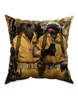 'Dogbusters' Personalized 2 Pet Throw Pillow