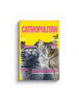 'Catmopolitan' Lienzo personalizado para 2 mascotas