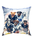 'Dallas Doggos' Personalized 5 Pet Throw Pillow