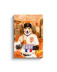 Lienzo personalizado para mascotas de los San Francisco Giants