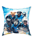 'Carolina Doggos' Personalized 5 Pet Throw Pillow