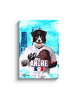 'Miami Doggo Marlins' Personalized Pet Canvas