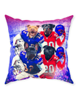 'Buffalo Doggos' Personalized 4 Pet Throw Pillow