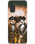 Funda personalizada para teléfono con 2 mascotas 'Los Piratas'