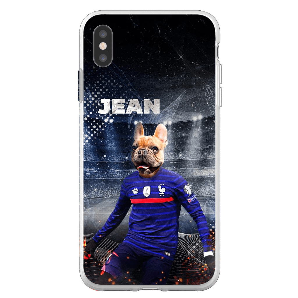 Funda para teléfono personalizada &#39;France Doggos Soccer&#39;