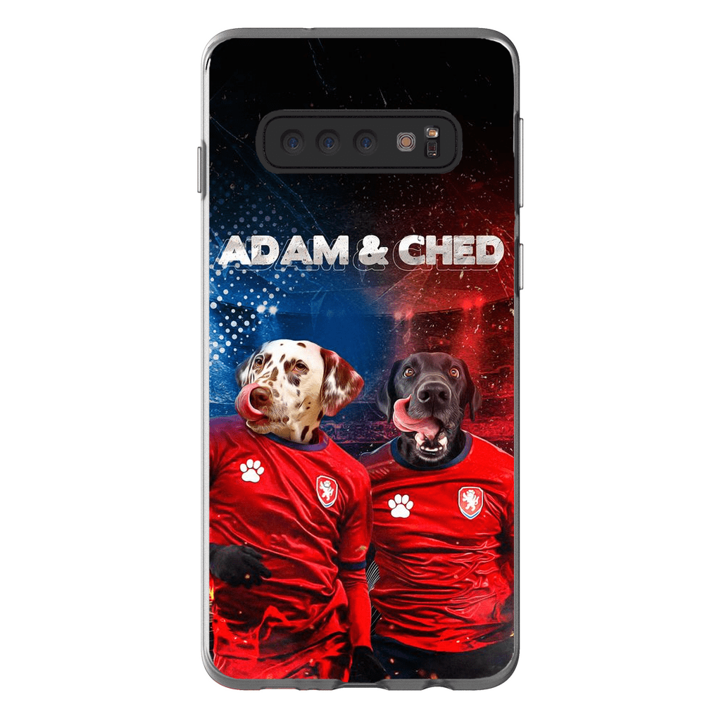 Funda personalizada para teléfono con 2 mascotas &#39;Czech Doggos&#39;