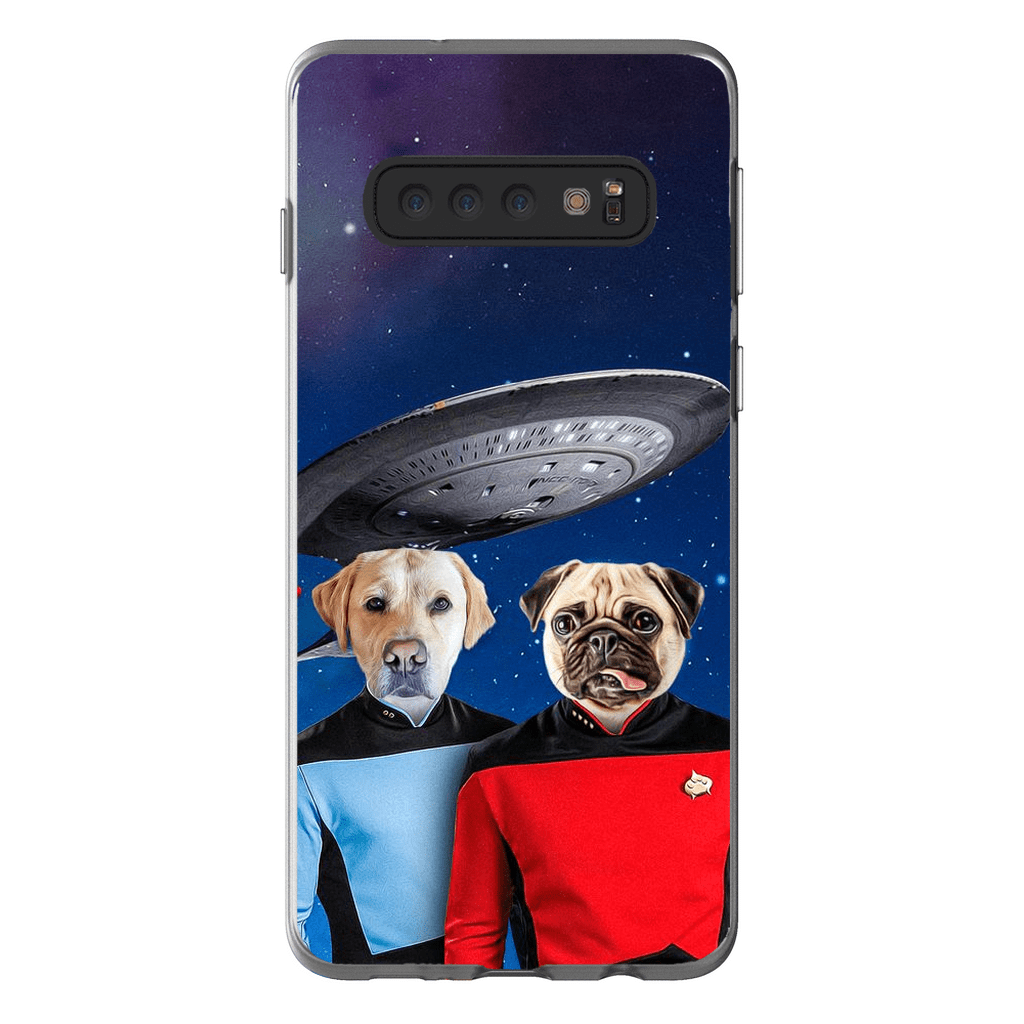 Funda personalizada para teléfono con 2 mascotas &#39;Doggo-Trek&#39;