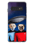 Funda personalizada para teléfono con 2 mascotas 'Doggo-Trek'