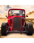 Póster personalizado con 2 mascotas 'The Hot Rod'