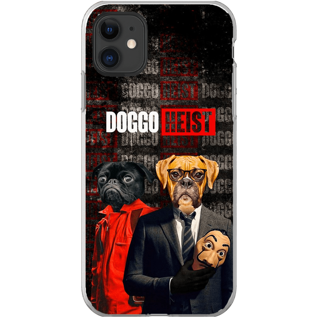 Funda personalizada para teléfono con 2 mascotas &#39;Doggo Heist&#39;