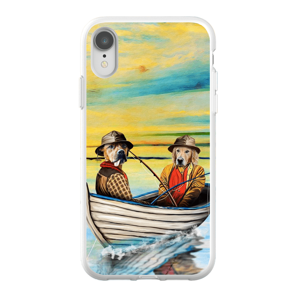 &#39;Los Pescadores&#39; Funda personalizada para teléfono con 2 mascotas