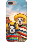 '2 Amigos' Funda personalizada para teléfono con 2 mascotas