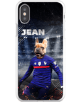 Funda para teléfono personalizada 'France Doggos Soccer'