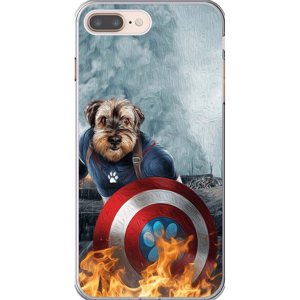 Funda para teléfono personalizada &#39;Capitán Doggmerica&#39;