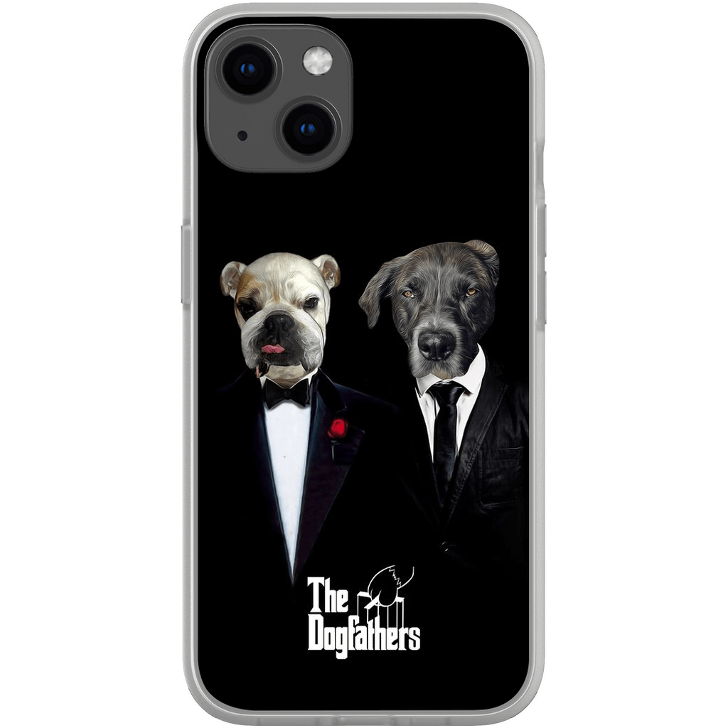 Funda personalizada para teléfono con 2 mascotas &#39;The Dogfathers&#39;