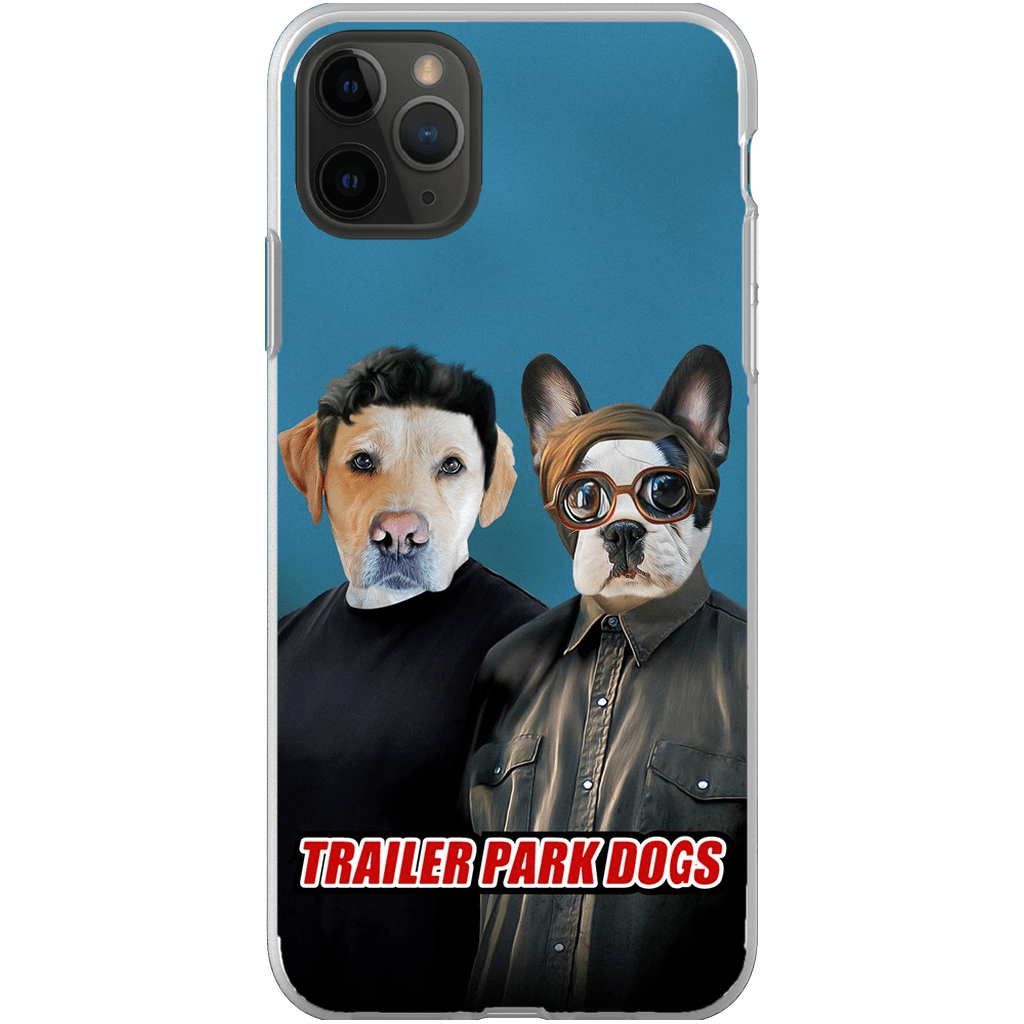 &#39;Trailer Park Dogs 1&#39; Funda personalizada para teléfono con 2 mascotas