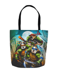 Bolsa de tela personalizada para 3 mascotas 'Teenage Mutant Ninja Doggos'