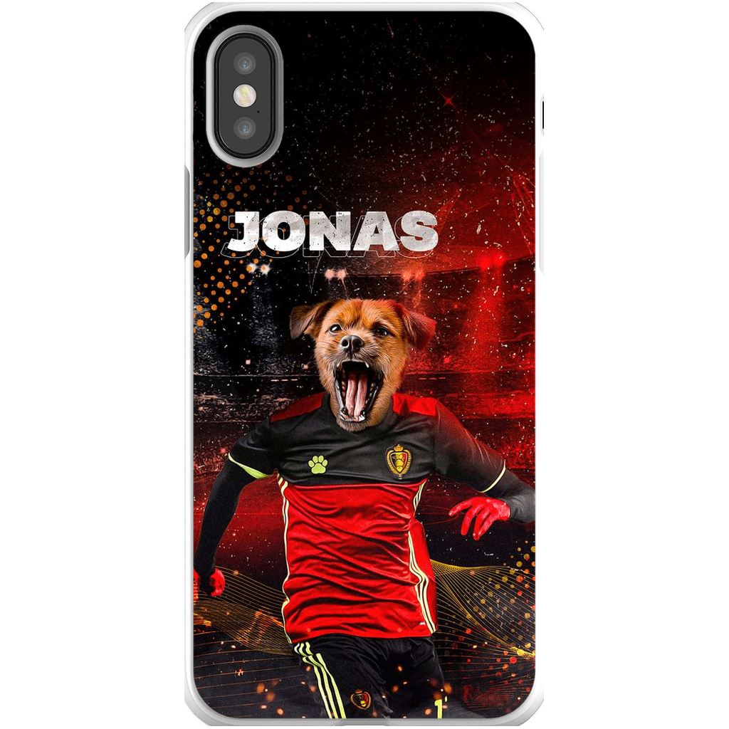 Funda para móvil personalizada &#39;Belgium Doggos Soccer&#39;