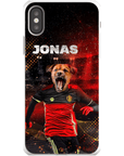 Funda para móvil personalizada 'Belgium Doggos Soccer'