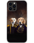 Funda personalizada para teléfono con 2 mascotas 'El Almirante y el Capitán'