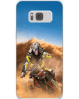 Funda para móvil personalizada 'El piloto de motocross'