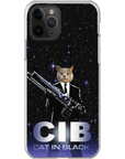 Funda para móvil personalizada 'Gato de negro'