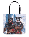 Bolsa de mano personalizada para 2 mascotas 'The Viking Warriors'