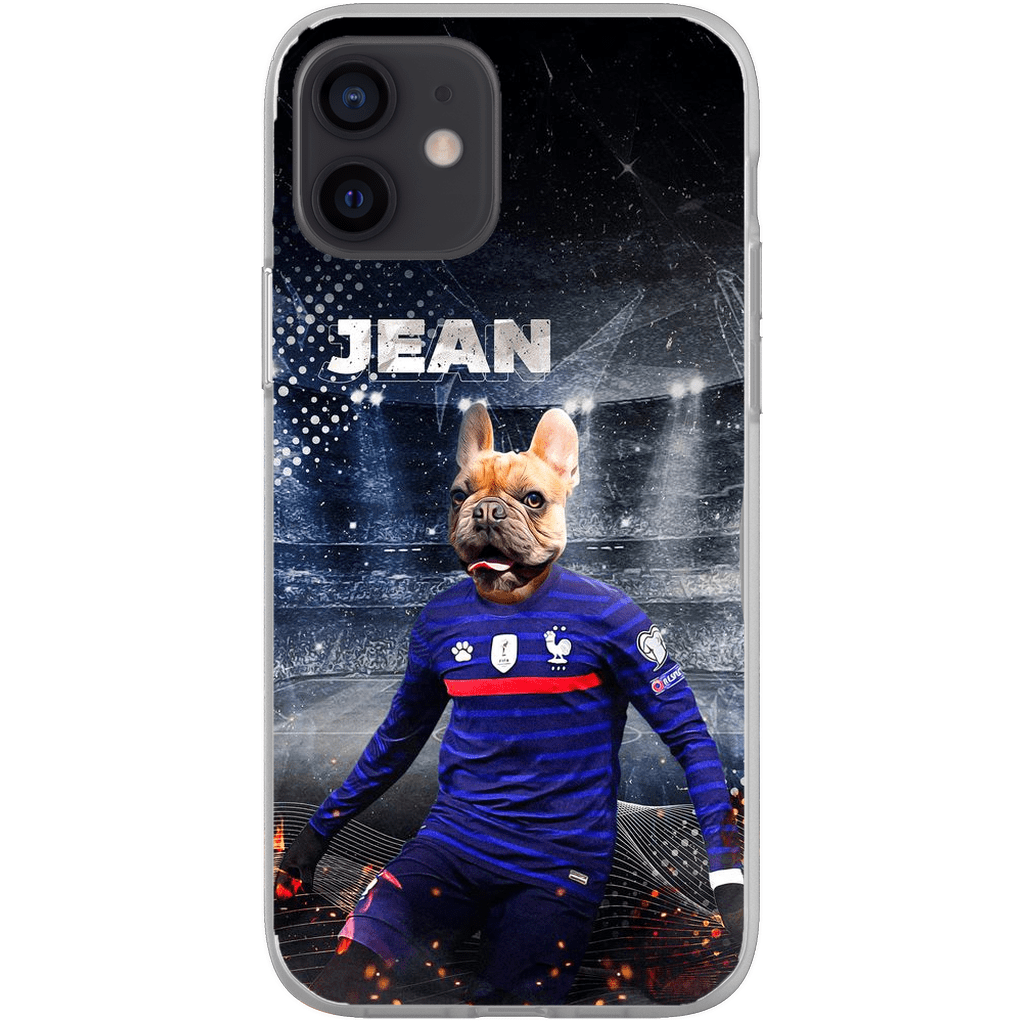 Funda para teléfono personalizada &#39;France Doggos Soccer&#39;