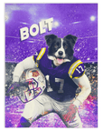 Manta personalizada para mascotas 'Louisiana State Doggos'