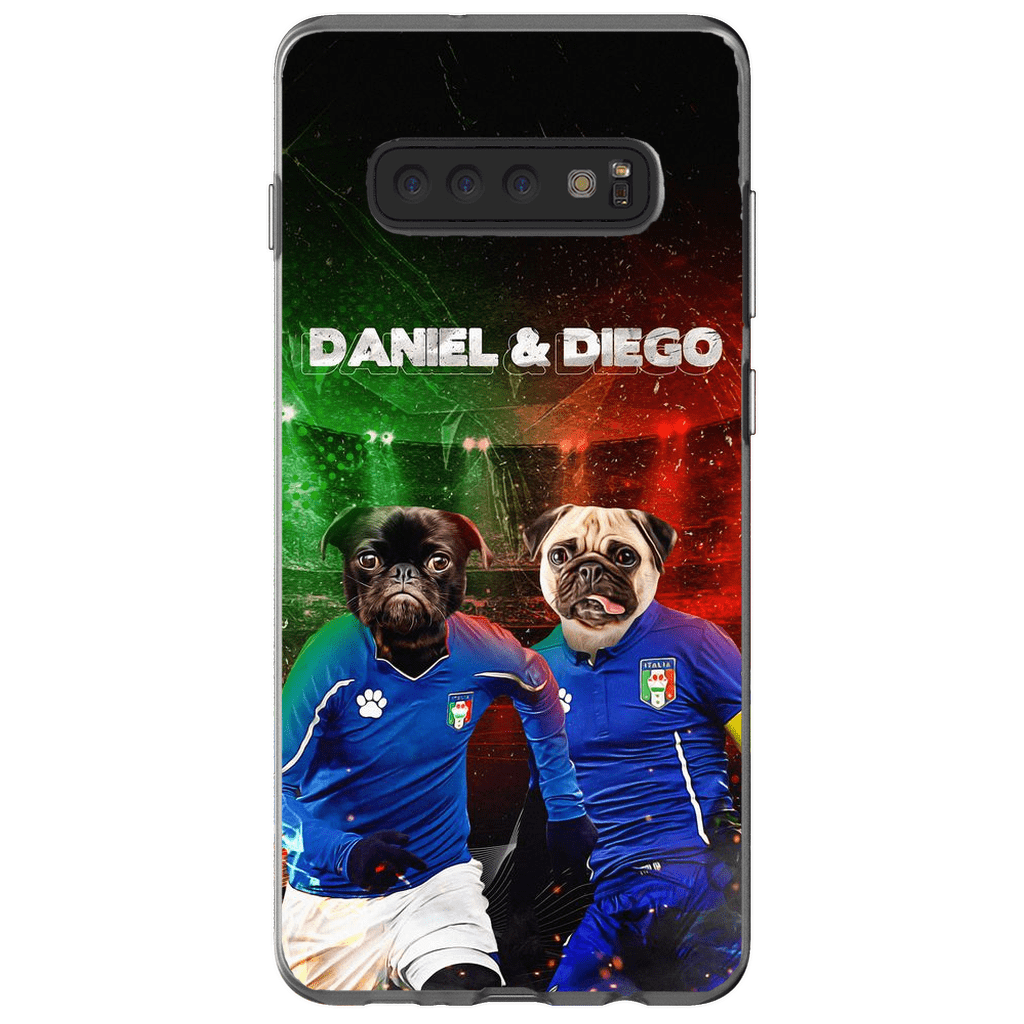 &#39;Italy Doggos&#39; Funda personalizada para teléfono con 2 mascotas