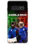 'Italy Doggos' Funda personalizada para teléfono con 2 mascotas