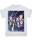 Camiseta personalizada 'Lazer Portrait 2 Pet &amp; Humans(Mujeres) de los años 80'