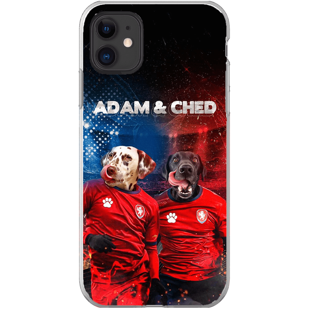 Funda personalizada para teléfono con 2 mascotas &#39;Czech Doggos&#39;