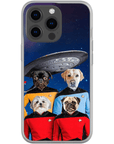 'Doggo-Trek' Funda personalizada para teléfono con 4 mascotas