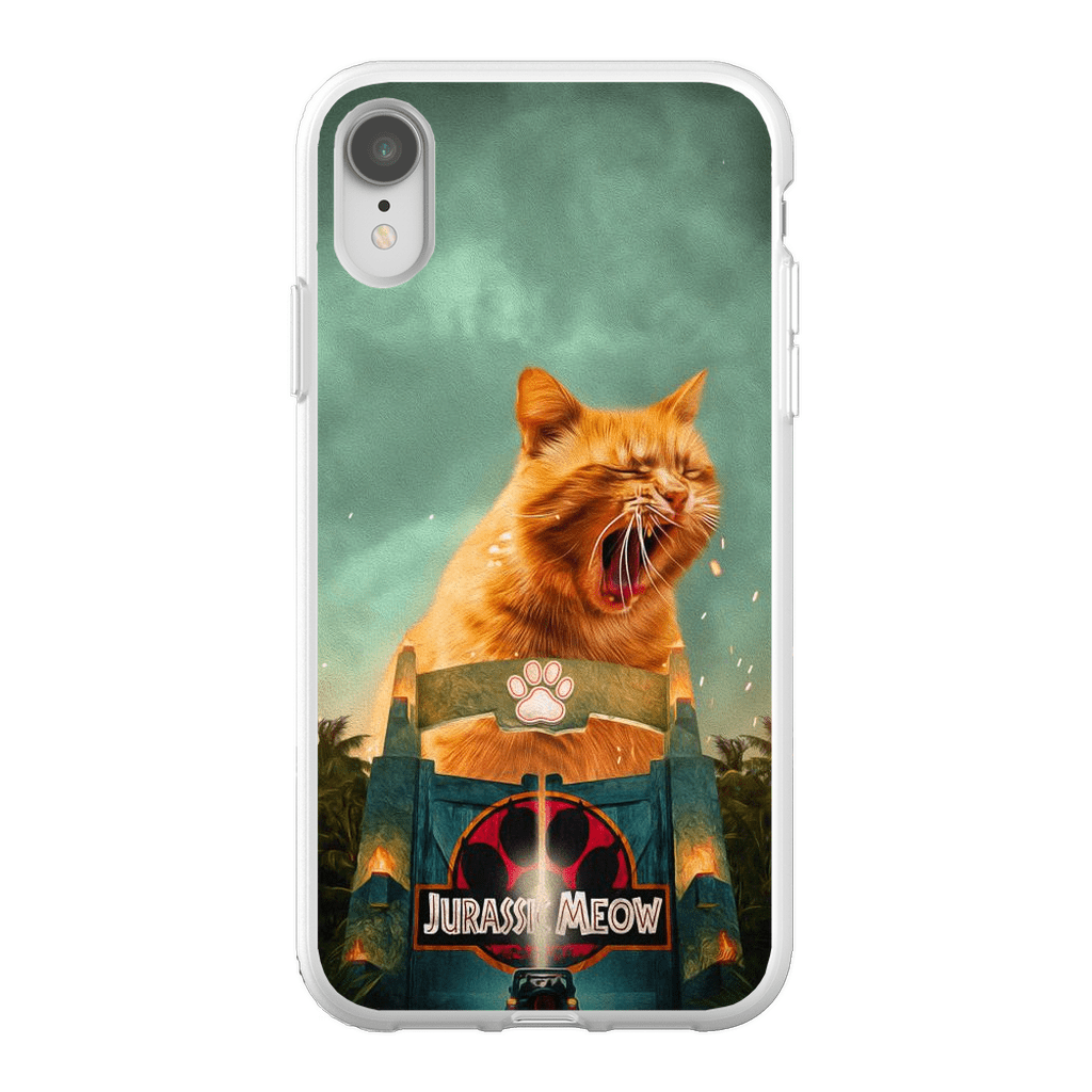 Funda para móvil personalizada &#39;Jurassic Meow&#39;