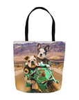 Bolsa de tela personalizada para 2 mascotas 'Kawadawgi Riders'