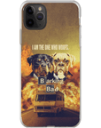 Funda personalizada para teléfono con 2 mascotas 'Barking Bad'