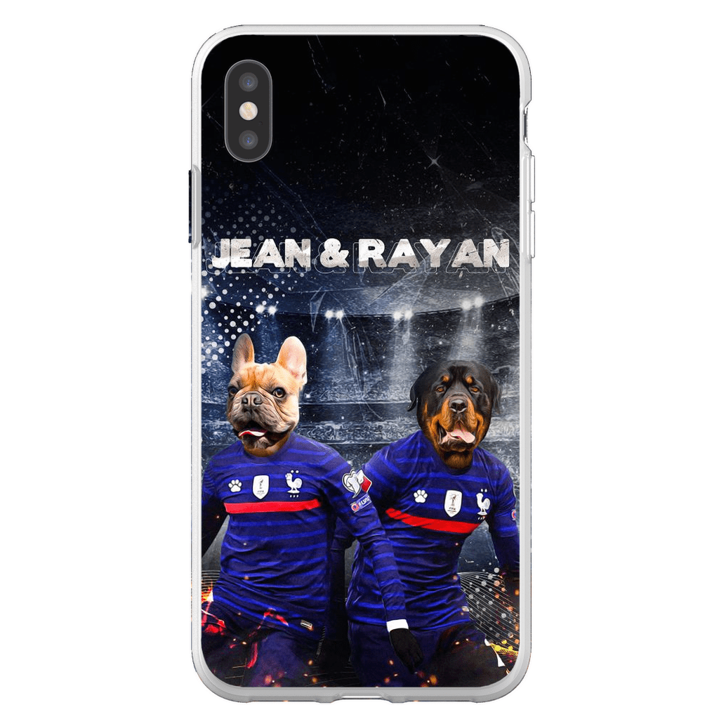 Funda personalizada para teléfono con 2 mascotas &#39;France Doggos&#39;