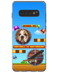 Funda de teléfono para mascotas personalizada con videojuego retro