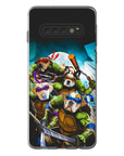 Funda personalizada para teléfono con 4 mascotas 'Teenage Mutant Ninja Doggos'