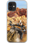 Funda para móvil personalizada 'Dogati Rider'