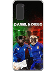 'Italy Doggos' Funda personalizada para teléfono con 2 mascotas