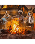 Puzzle personalizado de 3 mascotas 'The Campers'