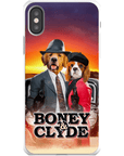 Funda personalizada para teléfono con 2 mascotas 'Boney and Clyde'