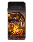 Funda personalizada para teléfono con 2 mascotas 'The Campers'