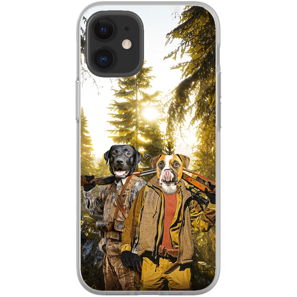 Funda personalizada para teléfono con 2 mascotas &#39;The Hunters&#39;