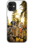 Funda personalizada para teléfono con 2 mascotas 'The Hunters'